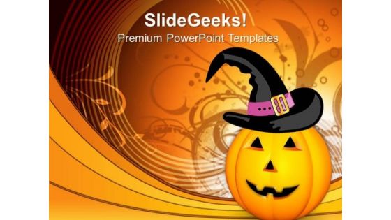 Pumpkin Evil Festival PowerPoint Templates And PowerPoint Themes 0812