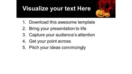 Pumpkin Horror Abstract PowerPoint Templates And PowerPoint Themes 0812