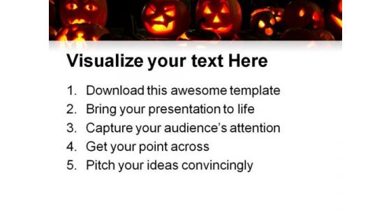 Pumpkins Halloween Festival PowerPoint Templates And PowerPoint Backgrounds 0411