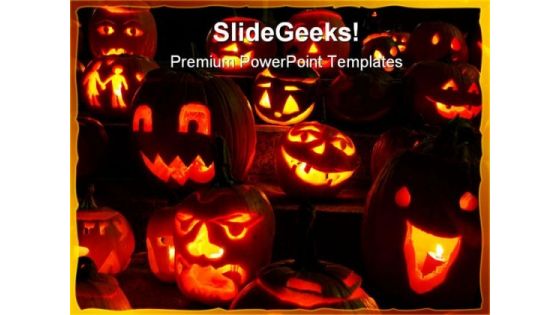 Pumpkins Halloween Festival PowerPoint Templates And PowerPoint Backgrounds 0411