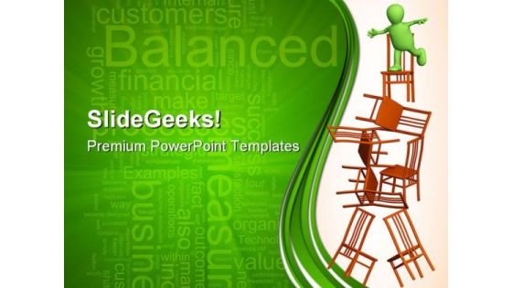 Puppet Balancing Business PowerPoint Themes And PowerPoint Slides 0411