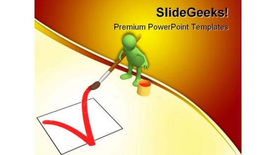 Puppet With Right Symbol Business PowerPoint Themes And PowerPoint Slides 0511 Puppet With Right Symbol Business PowerPoint Themes And PowerPoint Slides 0511