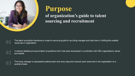 Purpose Of Organizations Guide To Talent Sourcing And Recruitment Microsoft Pdf