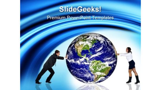 Push Globe Business PowerPoint Templates And PowerPoint Backgrounds 0211