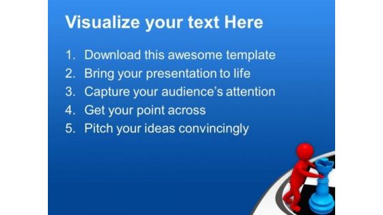 Push The Right Method To Win PowerPoint Templates Ppt Backgrounds For Slides 0813