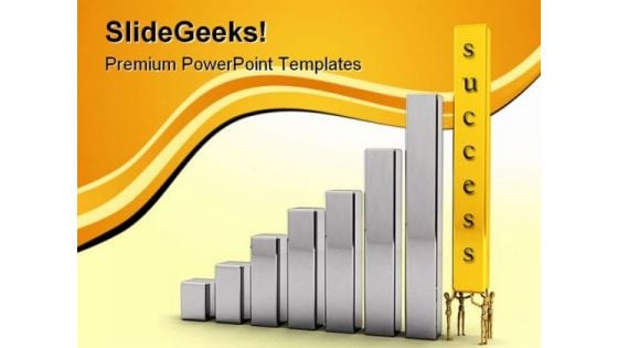 Pushing For Success Business PowerPoint Templates And PowerPoint Backgrounds 0311