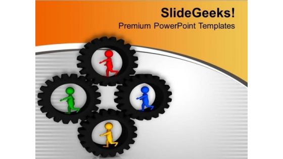 Put All Gear In Syncronization PowerPoint Templates Ppt Backgrounds For Slides 0613