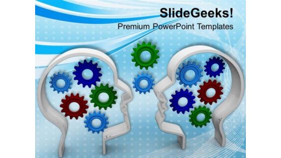 Put Right Gears In Mind PowerPoint Templates Ppt Backgrounds For Slides 0713