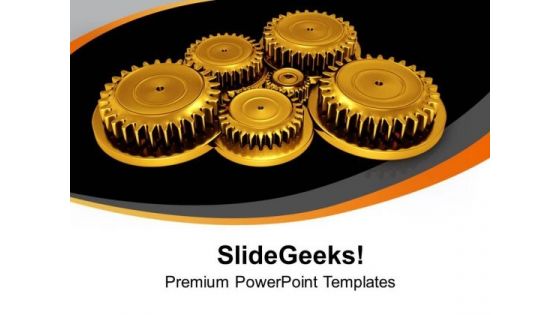 Put Right Gears In Process Flow PowerPoint Templates Ppt Backgrounds For Slides 0713