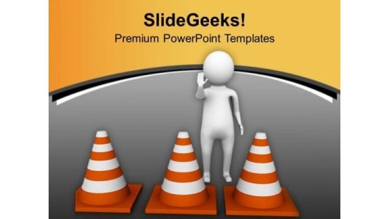 Put Right Safety Tracks For Traffic Diversion PowerPoint Templates Ppt Backgrounds For Slides 0713 Put Right Safety Tracks For Traffic Diversion PowerPoint Templates Ppt Backgrounds For Slides 0713