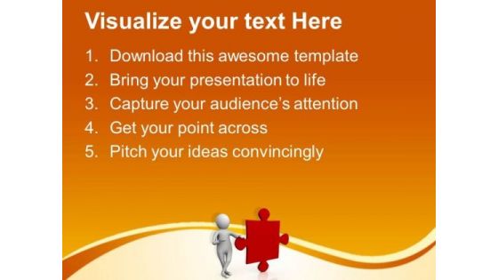 Put Right Solution Forward PowerPoint Templates Ppt Backgrounds For Slides 0713