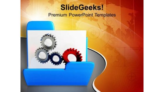 Put Some Good Gears PowerPoint Templates Ppt Backgrounds For Slides 0713