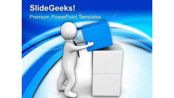 Put The Right Block On Place PowerPoint Templates Ppt Backgrounds For Slides 0713