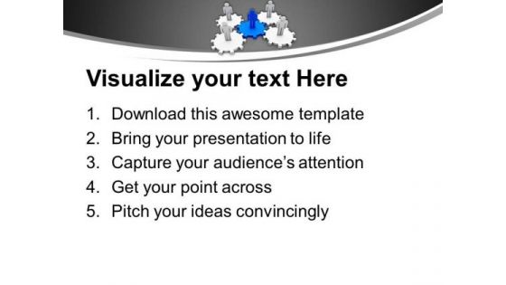 Put The Right Part Of Gear PowerPoint Templates Ppt Backgrounds For Slides 0613