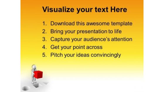 Put The Right Part Of Solution PowerPoint Templates Ppt Backgrounds For Slides 0513