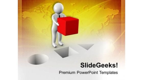 Put The Right Part Of Solution PowerPoint Templates Ppt Backgrounds For Slides 0513