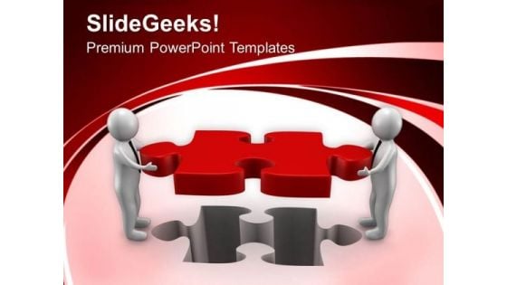 Put The Right Part Of Solution PowerPoint Templates Ppt Backgrounds For Slides 0613