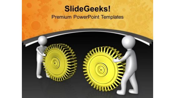 Put Your All Efforts For Gear Process PowerPoint Templates Ppt Backgrounds For Slides 0713