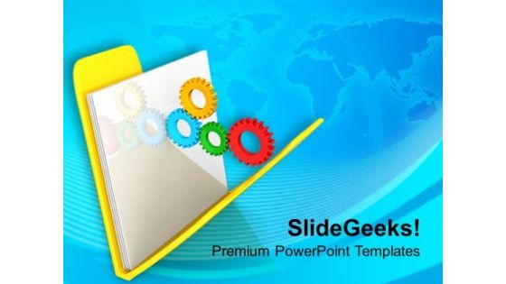 Put Your Business Into Gear For Process PowerPoint Templates Ppt Backgrounds For Slides 0713