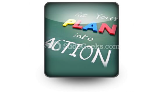 Put Your Plan Into Action Ppt Icon For Ppt Templates And Slides S