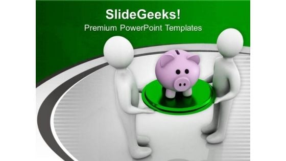 Put Your Saving On Hold PowerPoint Templates Ppt Backgrounds For Slides 0613