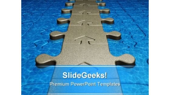 Puzzle Abstract PowerPoint Templates And PowerPoint Backgrounds 0811