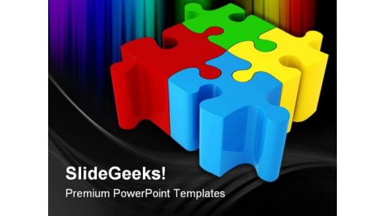 Puzzle Business PowerPoint Templates And PowerPoint Backgrounds 0211