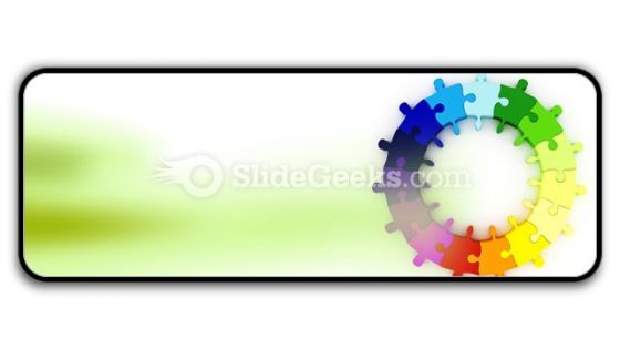 Puzzle Chart Wheel PowerPoint Icon R