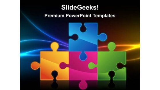 Puzzle Communication PowerPoint Templates And PowerPoint Themes 0212