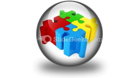 Puzzle ConnectedPowerPoint Icon C