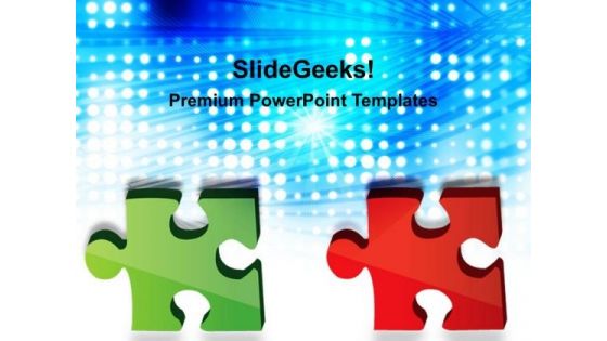 Puzzle Connection Communication PowerPoint Templates And PowerPoint Themes 0212