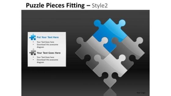 Puzzle Diamond Formation PowerPoint Slides And Editable Ppt Templates