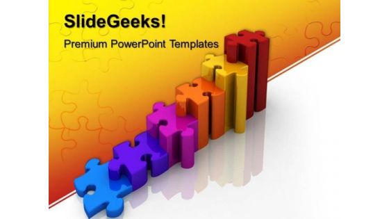 Puzzle Graph Business PowerPoint Templates And PowerPoint Themes 0512