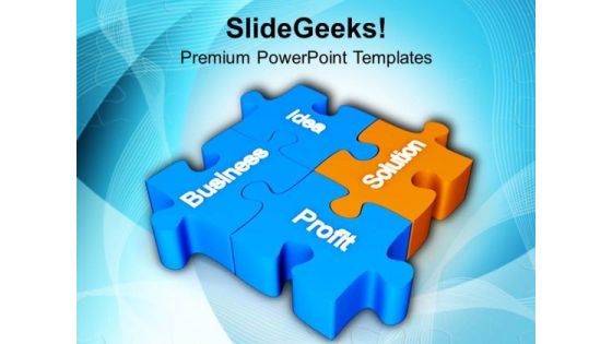 Puzzle Image Business Concept PowerPoint Templates Ppt Backgrounds For Slides 0713