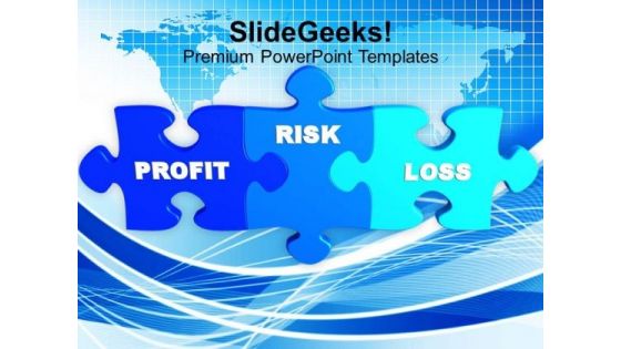Puzzle Image With Words Profit Risk Loss PowerPoint Templates Ppt Backgrounds For Slides 0213 Puzzle Image With Words Profit Risk Loss PowerPoint Templates Ppt Backgrounds For Slides 0213