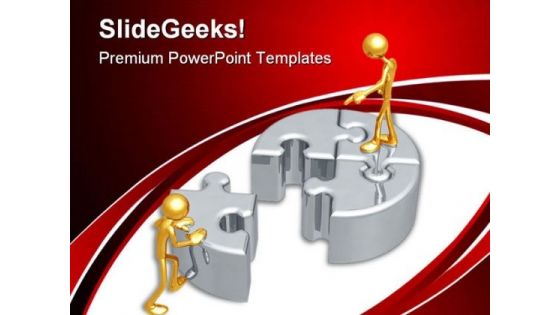 Puzzle Leadership PowerPoint Themes And PowerPoint Slides 0511