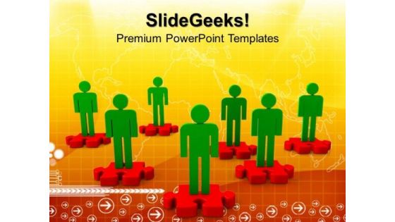 Puzzle Marketing PowerPoint Templates And PowerPoint Themes 0812