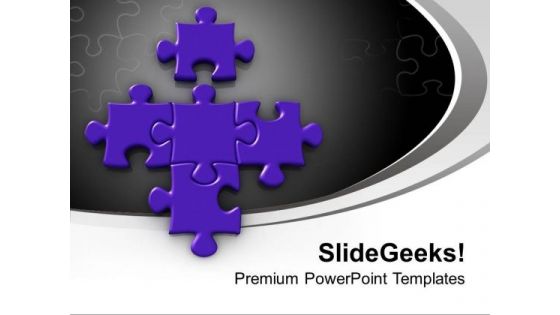 Puzzle Piece New Partner Concept PowerPoint Templates Ppt Backgrounds For Slides 0213