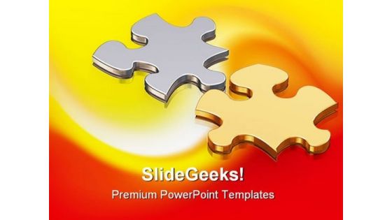 Puzzle Pieces Business PowerPoint Templates And PowerPoint Backgrounds 0811