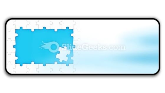 Puzzle Pieces Frame PowerPoint Icon R