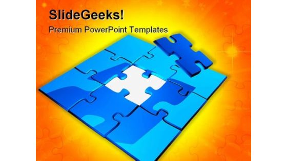 Puzzle Shapes PowerPoint Themes And PowerPoint Slides 0711