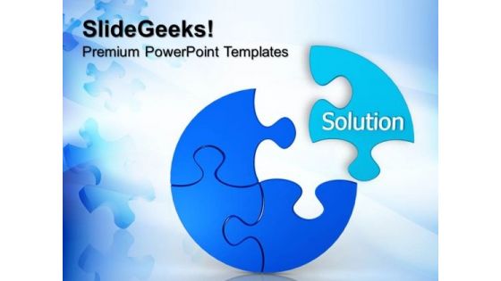 Puzzle Solution Business PowerPoint Templates And PowerPoint Themes 0612