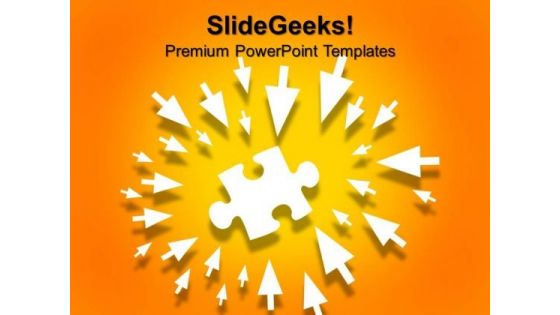 Puzzle Success Concept Arrows PowerPoint Templates And PowerPoint Themes 0912