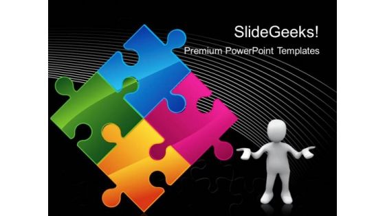 Puzzle Teamwork Business PowerPoint Templates And PowerPoint Themes 0212