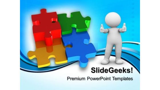 Puzzle Teamwork Business PowerPoint Templates And PowerPoint Themes 0712