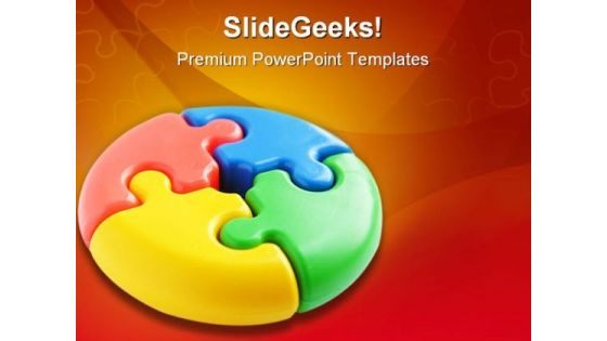 Puzzle Teamwork Business PowerPoint Themes And PowerPoint Slides 0411