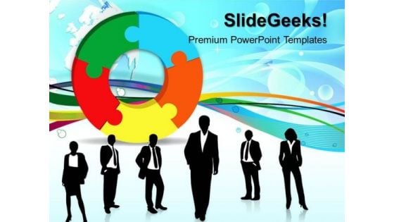 Puzzle With Business People PowerPoint Templates And PowerPoint Themes 0412