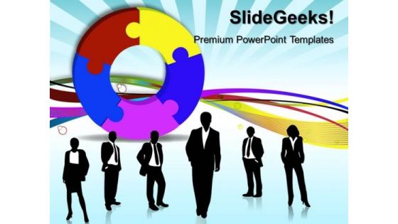 Puzzle With Business Person PowerPoint Templates And PowerPoint Themes 0512