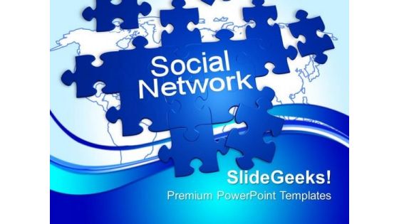 Puzzle With Words Social Network Business PowerPoint Templates And PowerPoint Themes 0912 Puzzle With Words Social Network Business PowerPoint Templates And PowerPoint Themes 0912