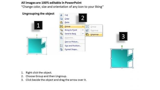 Puzzles Illustrating 9 Steps Linear Manner Online Flow Chart Maker PowerPoint Slides